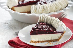Cheese Pie with Marionberry topping Image
